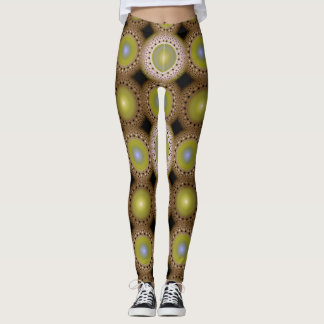 Leggings Motif fractal de Noël