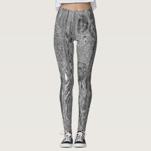 Leggings motif fractal géométrique