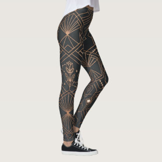 Leggings Motif géométrique Art déco céleste mystique du lot