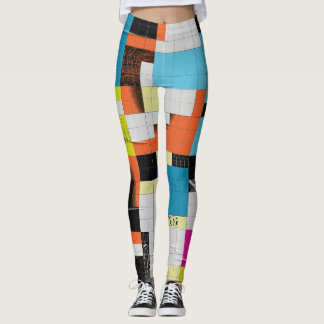 Leggings Motif géométrique et coloré
