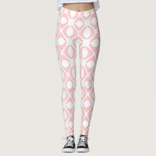 Leggings Motif Géométrique Rose