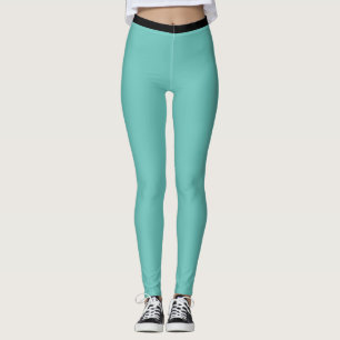 Leggings Motif géométrique Turquoise et noir Turquoise Hexa