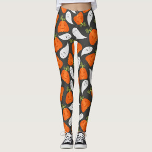 Leggings Motif Ghost Et Citrouille