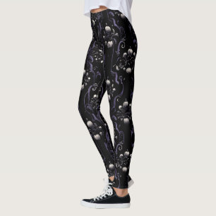 Leggings Motif gothique noir et violet #5 Légendes