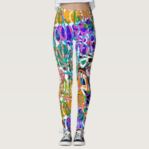 Leggings Motif Graffiti