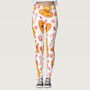 Leggings Motif graphique lumineux de coeur, poupée et balle