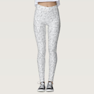 Leggings Motif gris de tuiles