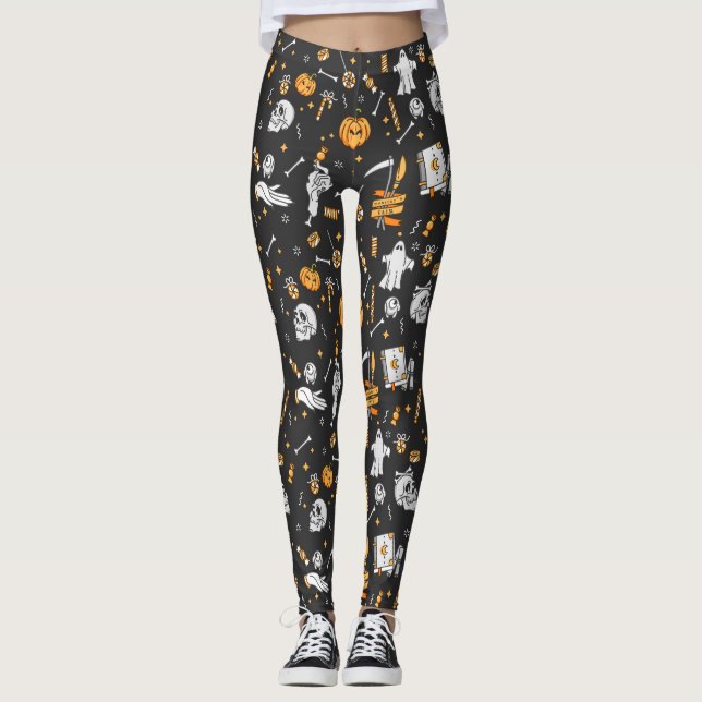 Leggings Motif Halloween 2 (Devant)