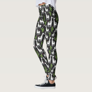 Leggings Motif heureux de lama
