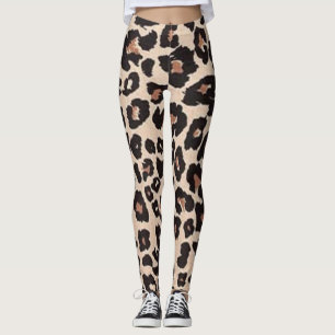 Leggings Motif imprimé animal léopard