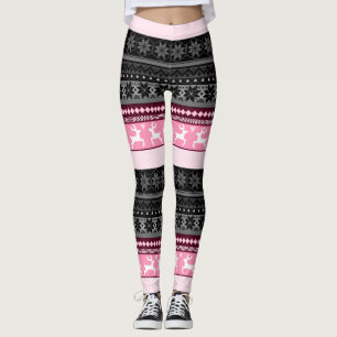 Leggings Motif juste rose d'île