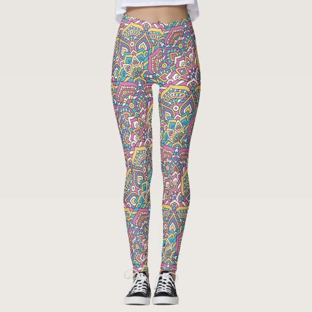 Leggings Motif Mandala (Devant)