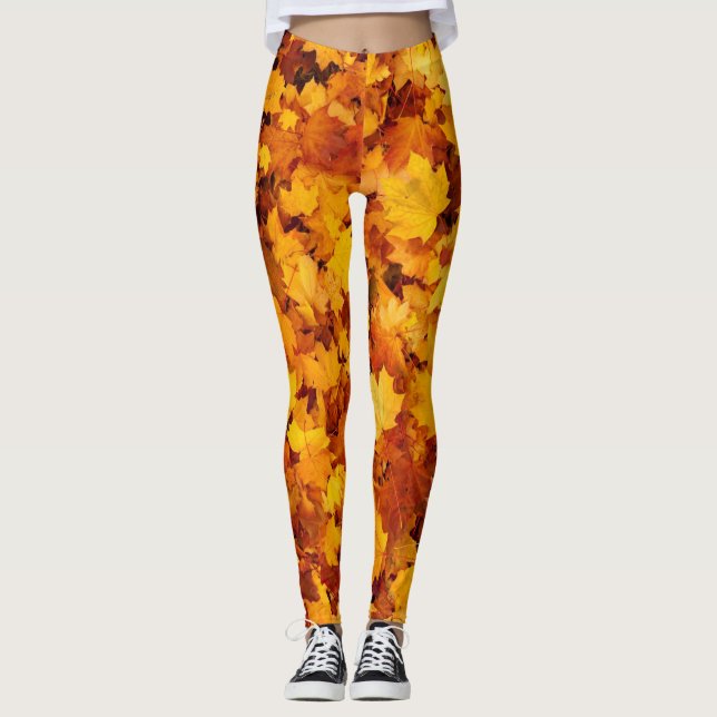 Leggings Motif Maple Leaf (Devant)