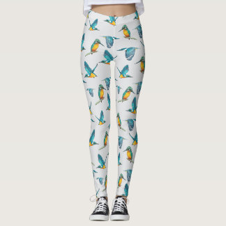 Leggings motif martin-pêcheur