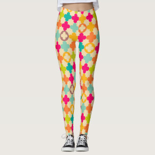 Leggings Motif médiéval vintage de rosette