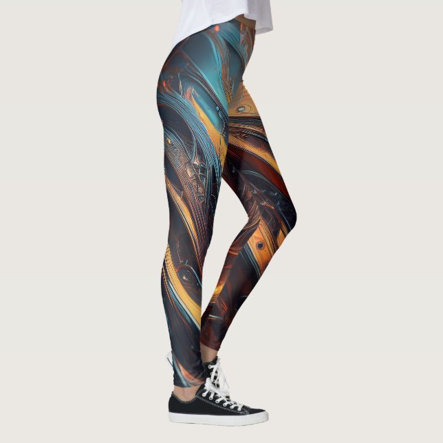 Leggings Motif métallique (Droite)