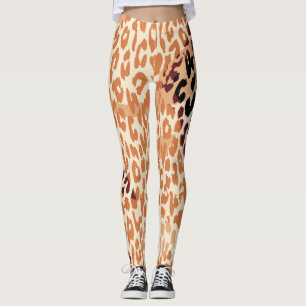 Leggings Motif moderne de peau de léopard #21