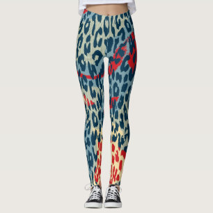 Leggings Motif moderne de peau de léopard #22