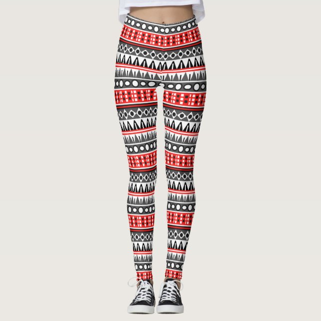 Leggings Motif natif Aztec (Devant)