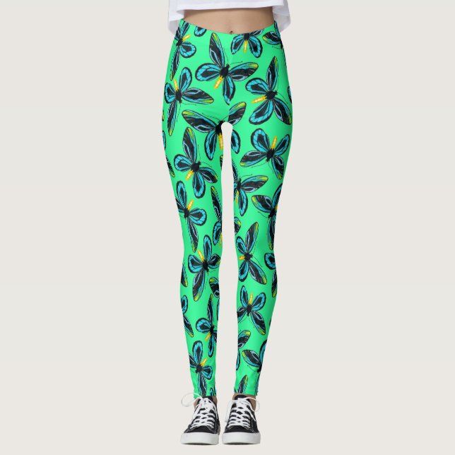 Leggings Motif papillon de la reine Alexandra (Devant)