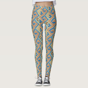 Leggings Motif péruvien géométrique tribal du Pérou joli