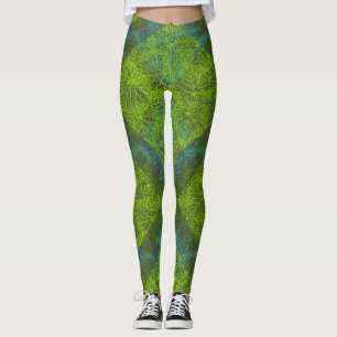 Leggings motif plante.12c DGrey BG