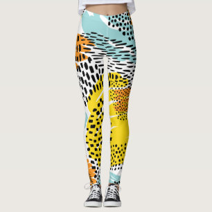 Leggings Motif Poster de animal Abstrait