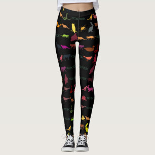 Leggings Motif Retro Cute Animaux
