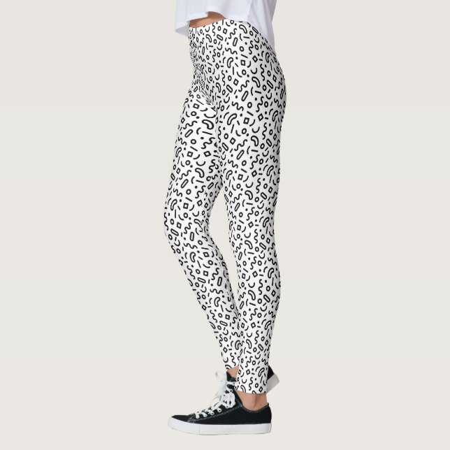 Leggings Motif Retro Squiggle (Gauche)