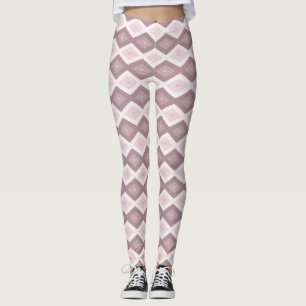 Leggings motif rose quartz rose diamant