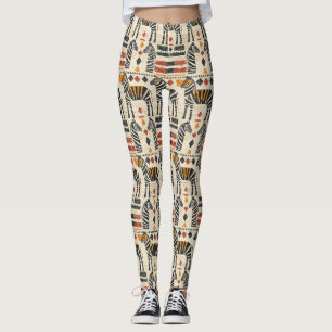 Leggings Motif safari tribal Bohème Zèbre