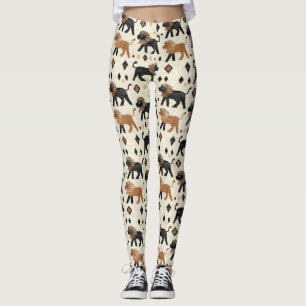 Leggings Motif safari tribal lion bohème