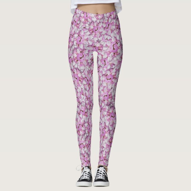 Leggings Motif sans fil Crown Vetch (Devant)