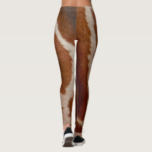 Leggings Motif sauvage de poster de animal de la fourrure  