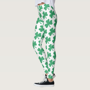 Leggings Motif Shamrock irlandais Jour de la Saint Patrick