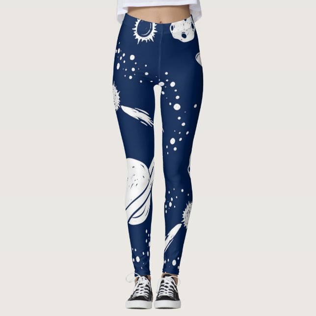 Leggings Motif spatial (Devant)