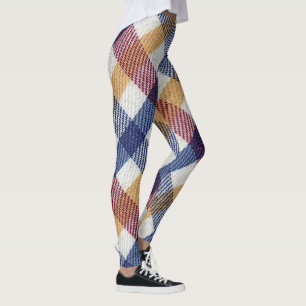 Leggings Motif Tartan multicolore