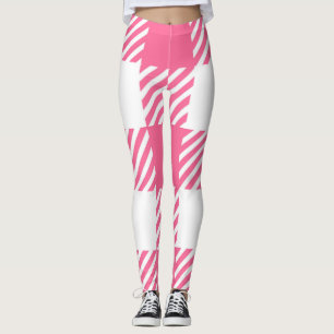 Leggings Motif Tartan rose