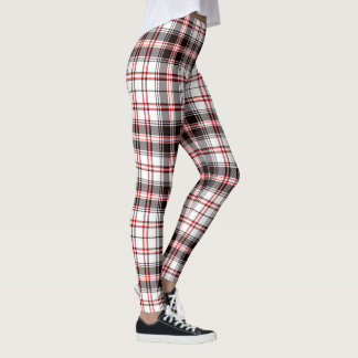 Leggings Motif tatan rouge et noir