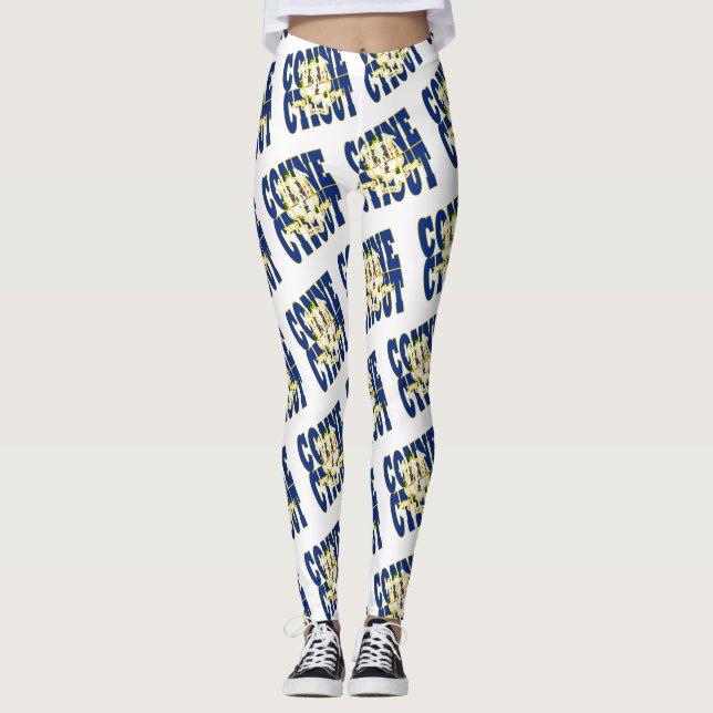 Leggings Motif texte de l'indicateur d'état de connexion (Devant)