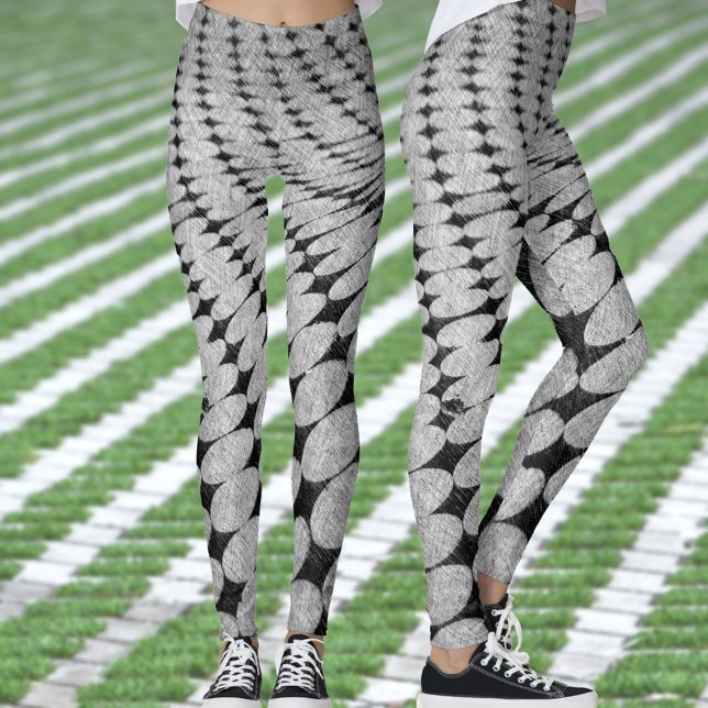 Leggings Motif tordu de cercles et de diamants (Créateur téléchargé)