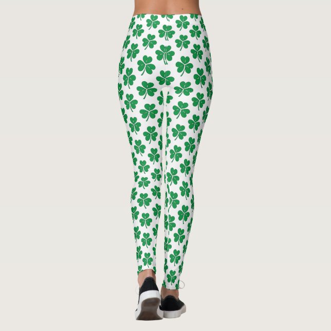 Leggings Motif Trèfle Vert Saint Patrick (Dos)