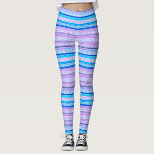 Leggings motif tribal ethnique géométrique d'Amérindien