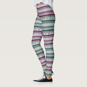 Leggings motif tribal ethnique géométrique d'Amérindien