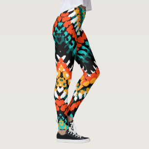 Leggings Motif tribal indigène ethnique audacieux