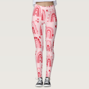 Leggings Motif Valentine 2023 Arrière - plan avec amour du