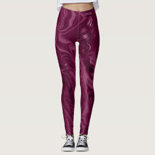Leggings Motif Vin de Mûre