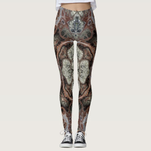 Leggings Motif vintage géométrique Art nouveau