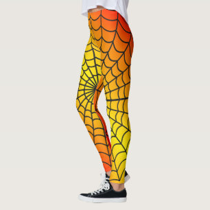 Leggings Motif Web Spider ~ Motif de feu ~