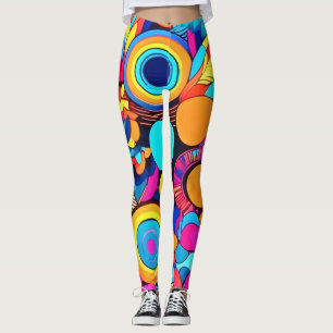 Leggings Motifs Abstraits géométriques dynamiques